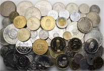 A lot containing 68 silver, bronze, copper-nickel and aluminium coins. All: Hungary. Good very fine to FDC. LOT SOLD AS IS, NO RETURNS. 68 coins in lo...