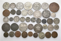 A lot containing 42 silver and bronze coins. All: Switzerland. Very fine to good extremely fine. LOT SOLD AS IS, NO RETURNS. 42 coins in lot.


Fro...
