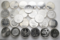 A lot containing 27 silver coins. All: Switzerland. Nominal value: 540 CHF. Extremely fine to FDC. LOT SOLD AS IS, NO RETURNS. 27 coins in lot.

Fro...