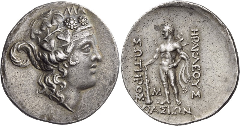 Islands off Thrace. Thasos. Circa 168/7-148 BC. Tetradrachm (Silver, 36 mm, 16.9...