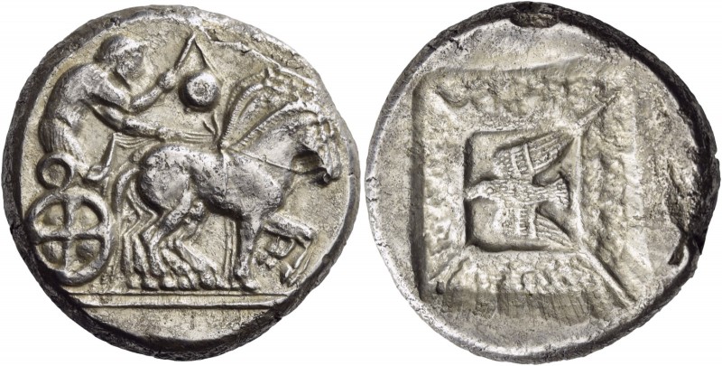 Thraco-Macedonian Region. Uncertain mint, Olynthos (?). Circa 500 BC. Tetradrach...