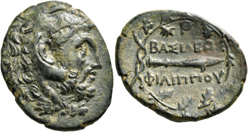 Kings of Macedon. Philip V, 221-179 BC. (Bronze, 26 mm, 7.80 g, 9 h), uncertain ...