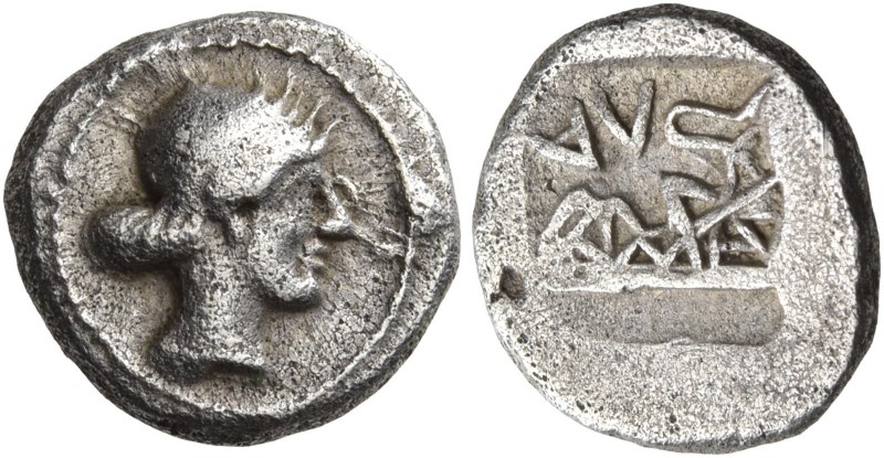 Thessaly. Larissa. Circa 479-465 BC. Obol (Silver, 10 mm, 0.97 g, 9 h). Head of ...