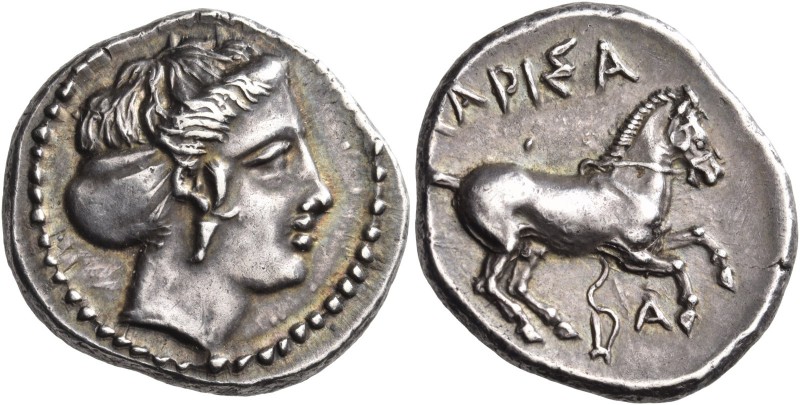 Thessaly. Larissa. Circa 420-400 BC. Drachm (Silver, 20 mm, 6.04 g, 3 h). Head o...