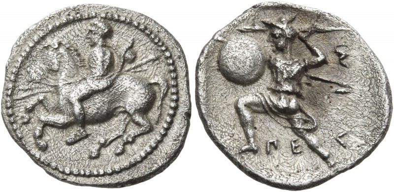 Thessaly. Pelinna. Circa 425-350 BC. Trihemiobol (Silver, 15 mm, 1.30 g, 4 h). R...