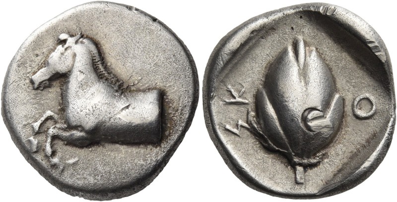 Thessaly. Skotussa. Second half of the 5th century BC. Drachm (Silver, 19 mm, 5....