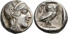 Attica. Imitation of Athens from Asia Minor or the Levant. Late 5th century BC. Tetradrachm (Silver, 24 mm, 16.32 g, 1 h), possibly struck in the area...
