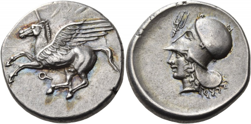 Corinthia. Corinth. Circa 400-375 BC. Stater (Silver, 23 mm, 8.57 g, 11 h). (kop...