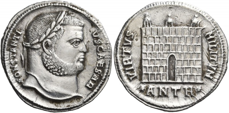 Constantius I, as Caesar, 293-305. Argenteus (Silver, 20 mm, 3.22 g, 11 h), Anti...