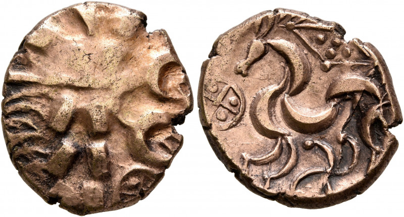 BRITAIN. Corieltauvi. Uninscribed, circa 50 BC-AD 20. Stater (Electrum, 19 mm, 5...