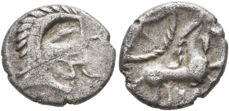 BRITAIN. Iceni. Uninscribed, circa 65-1 BC. Unit (Silver, 12 mm, 0.87 g, 12 h), ...