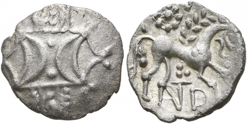 BRITAIN. Iceni. Anted, circa AD 10-30 (?). Unit (Silver, 14 mm, 1.05 g). Two opp...