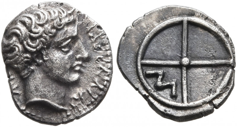 GAUL. Massalia. Circa 410-380 BC. Obol (Silver, 10 mm, 0.72 g, 9 h). ΜΑΣΣΑΛΙΩΤ-Α...