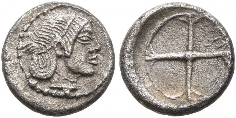 SICILY. Syracuse. Deinomenid Tyranny, 485-466 BC. Litra (Silver, 9 mm, 0.65 g), ...