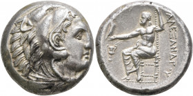 KINGS OF MACEDON. Alexander III ‘the Great’, 336-323 BC. Tetradrachm (Silver, 23 mm, 17.28 g, 8 h), Amphipolis, struck under Antipater, circa 332-326....