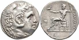 KINGS OF MACEDON. Alexander III ‘the Great’, 336-323 BC. Tetradrachm (Silver, 28 mm, 17.18 g, 12 h), Pella, struck under Philip V, circa 180. Head of ...