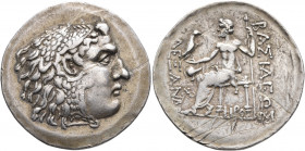 KINGS OF MACEDON. Alexander III ‘the Great’, 336-323 BC. Tetradrachm (Silver, 34 mm, 15.13 g, 12 h), Mesembria, circa 175-150. Head of Herakles to rig...