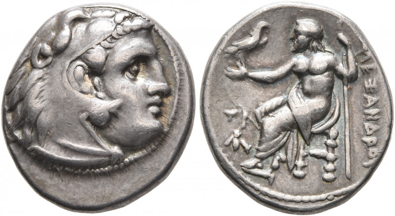 KINGS OF MACEDON. Alexander III ‘the Great’, 336-323 BC. Drachm (Silver, 17 mm, ...