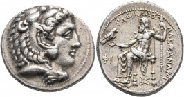 KINGS OF MACEDON. Alexander III ‘the Great’, 336-323 BC. Tetradrachm (Silver, 27 mm, 17.25 g, 3 h), Side (?), struck under Philotas or Philoxenos, 323...