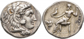 KINGS OF MACEDON. Alexander III ‘the Great’, 336-323 BC. Tetradrachm (Silver, 27 mm, 17.14 g, 12 h), Memphis, struck under Ptolemy I as satrap, circa ...