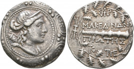 MACEDON (ROMAN PROTECTORATE), Republican period. First Meris. Circa 167-149 BC. Tetradrachm (Silver, 30 mm, 16.86 g, 12 h), Amphipolis. Diademed and d...