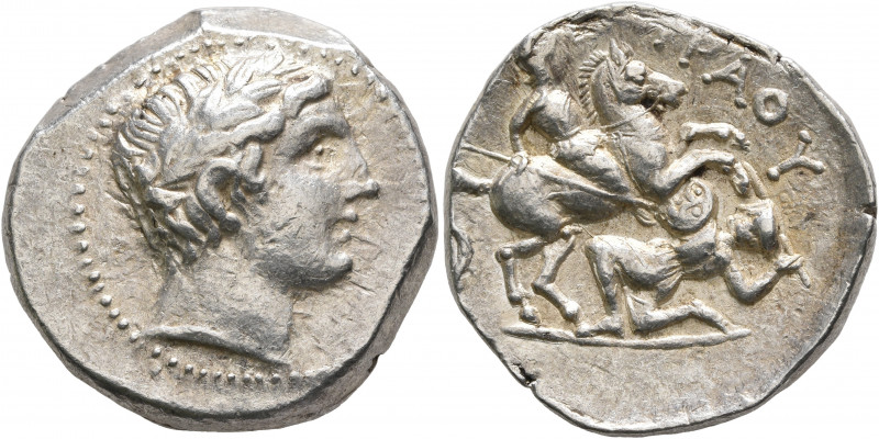 KINGS OF PAEONIA. Patraos, circa 335-315 BC. Tetradrachm (Silver, 25 mm, 12.36 g...