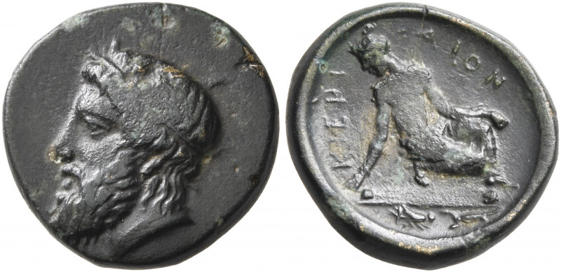 THESSALY. Kierion. Circa 400-344 BC. Chalkous (Bronze, 14 mm, 2.38 g, 12 h). Lau...