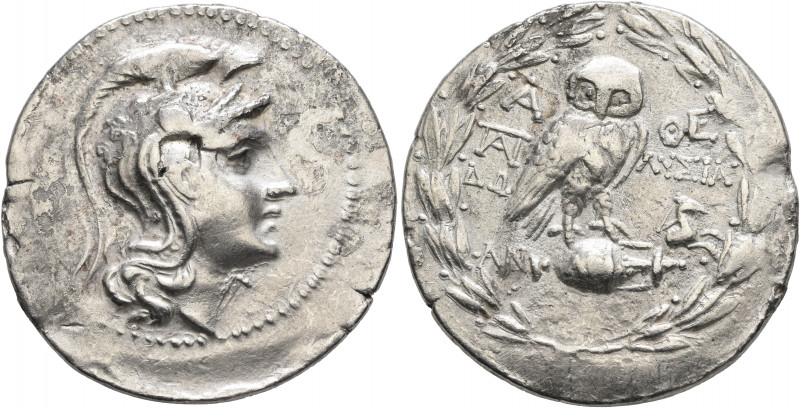 ATTICA. Athens. Circa 165-42 BC. Tetradrachm (Silver, 34 mm, 16.56 g, 12 h), Do....