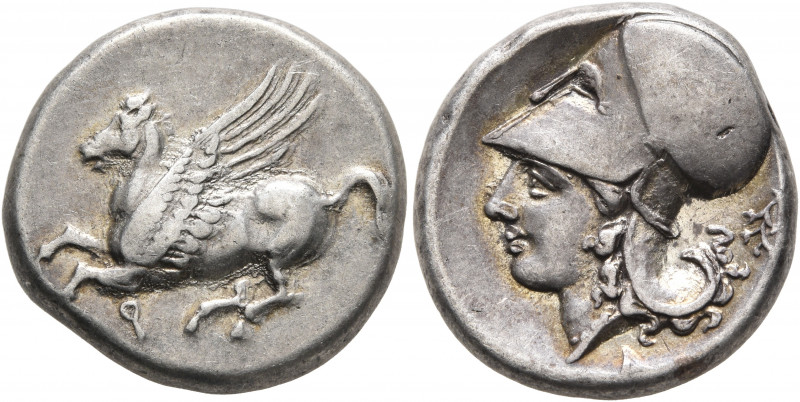 CORINTHIA. Corinth. Circa 375-300 BC. Stater (Silver, 19 mm, 8.58 g, 1 h). Ϙ Peg...