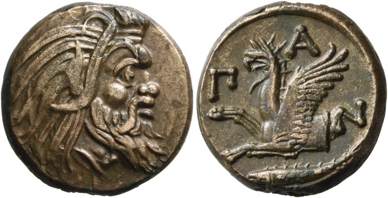 CIMMERIAN BOSPOROS. Pantikapaion. Circa 310-304/3 BC. AE (Bronze, 21 mm, 7.07 g,...