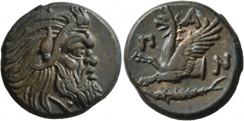 CIMMERIAN BOSPOROS. Pantikapaion. Circa 310-304/3 BC. AE (Bronze, 22 mm, 7.39 g,...