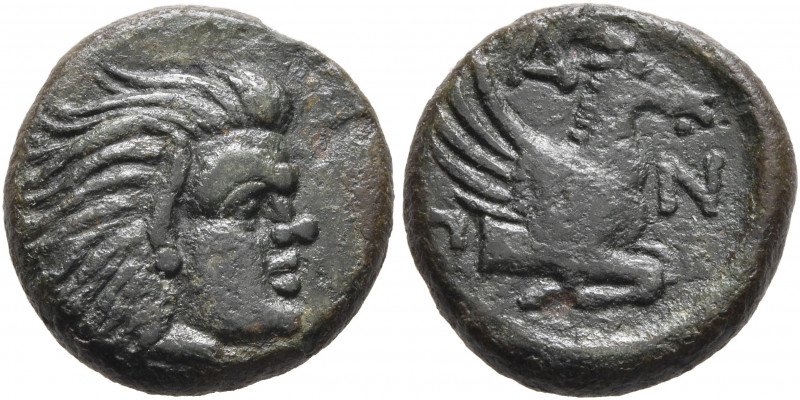 CIMMERIAN BOSPOROS. Pantikapaion. Circa 310-304/3 BC. AE (Bronze, 15 mm, 3.07 g,...