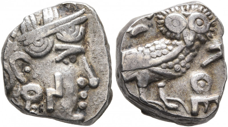 ARABIA, Southern. Saba'. 4th-3rd centuries BC. Unit (Silver, 15 mm, 5.49 g, 6 h)...