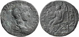 LYCIA. Choma. Gordian III, 238-244. Tetrassarion (Bronze, 30 mm, 18.68 g, 12 h). ΑΥΤ ΚΑΙ Μ ΑΝΤ ΓΟΡΔΙΑΝΟϹ ϹЄ Laureate, draped and cuirassed bust of Gor...