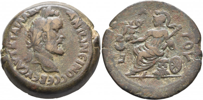 EGYPT. Alexandria. Antoninus Pius, 138-161. Drachm (Bronze, 33 mm, 24.93 g, 12 h...