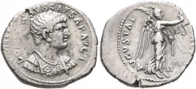 Domitian, as Caesar, 69-81. Denarius (Silver, 19 mm, 3.00 g, 7 h), Ephesus, 71. DOMITIANVS CAESAR AVG F Bare-headed and cuirassed bust of Domitian to ...