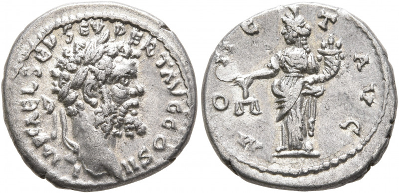 Septimius Severus, 193-211. Denarius (Silver, 17 mm, 3.14 g, 12 h), Emesa, 194-1...