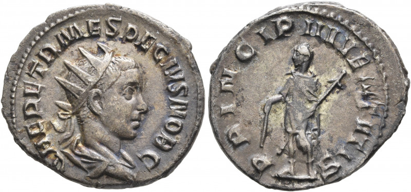 Herennius Etruscus, as Caesar, 249-251. Antoninianus (Silver, 22 mm, 3.41 g, 1 h...