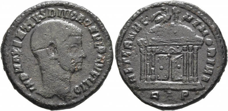 Divus Romulus, died 309. Follis (Bronze, 24 mm, 5.91 g, 12 h), Rome, 311-312. IM...