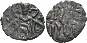 Anonymous Folles, time of Basil II & Constantine VIII, circa 976-1025. Follis (Bronze, 19 mm, 2.19 g), a contemporary imitation of an A2 Class follis....