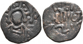 Anonymous Folles, time of Basil II & Constantine VIII, circa 976-1025. Follis (Bronze, 19 mm, 2.40 g), a contemporary imitation of an A2 Class follis....
