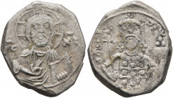Alexius I Comnenus, 1081-1118. Tetarteron (Billon, 20 mm, 3.34 g, 6 h), Constantinopolis, 1092-1118. Nimbate bust of Christ facing, wearing tunic and ...