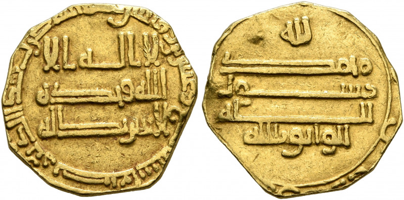 ISLAMIC, 'Abbasid Caliphate. Al-Wathiq, AH 227-232 / AD 842-847. Dinar (Gold, 15...