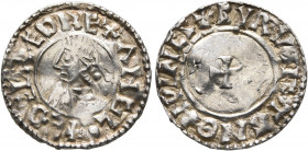BRITISH, Anglo-Saxon. Kings of All England. Aethelred II, 978-1016. Penny (Silver, 20 mm, 1.45 g, 10 h), last small cross type, uncertain moneyer, Win...