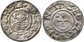 BRITISH, Anglo-Saxon. Kings of All England. Aethelred II, 978-1016. Penny (Silver, 19 mm, 1.32 g, 12 h), small cross type, moneyer Seolca, Winchester....