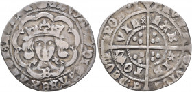 BRITISH, York. Edward IV, first reign, 1461-1470. Halfgroat (Silver, 25 mm, 2.84 g, 8 h), Bristol. (Crown) EDWARD' DI GRA' REX ANGL & FRANC Crowned he...