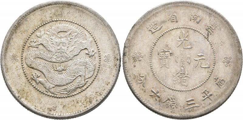 CHINA, Qīng dynasty. Pǔyí (Xuāntǒng), 1908-1911. 1/2 Yuán - 50 Cents (Silver, 33...