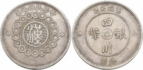 CHINA, ZHŌNGHUÁ MÍNGUÓ (REPUBLIC OF CHINA). 1912-1949. Yuán – Dollar (Silver, 39 mm, 25.75 g, 12 h), Sìchuān (Szechuan) province, year 9 = 1912. Yeoma...