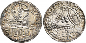 DENMARK. Svend II Estridsen, 1047-1075. Penny (Silver, 18 mm, 0.78 g, 4 h), Ribe. Christ, nimbate, seated facing on throne, raising right hand in bene...