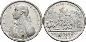 GERMANY. Sachsen-Coburg-Saalfeld. Medal 1789 (Tin, 47 mm, 36.85 g, 12 h), with copper plug, by J. C. Reich, Fürth FRID IOSIAS PRINZ V: S: COBURG K K G...
